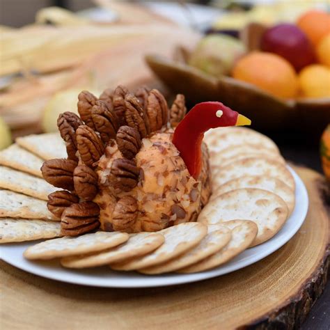 Turkey Cheese Ball Recipe For Thanksgiving Table Square Make Life Lovely