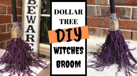 Dollar Tree Diy Witches Broom Decor Halloween Diy Make With Me