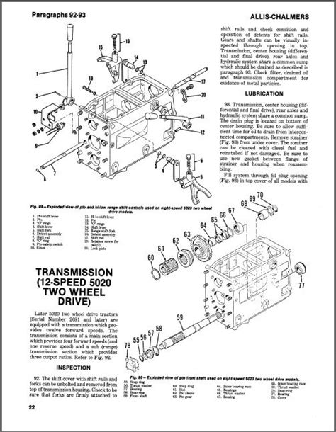 Allis Chalmers 5020 5030 Tractor Service Repair Shop Manual Cd