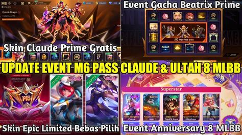 BOCORAN EVENT M6 PASS CLAUDE PRIME GRATIS MOBILE LEGENDS 2024 EVENT