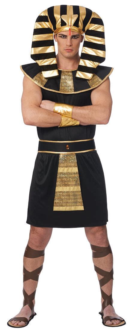 Adult Egyptian Pharaoh King Tut Ramses Sphinx Mens Classic Costume Black Gold Ebay
