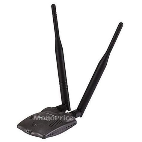 monoprice usb wireless lan 802 11n high power w 2 antenna 2t2r 300mbps 8076 for sale