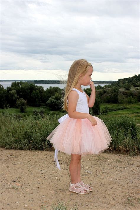 Peach Pink Tutus For Girls Baby Tutu Skirt Personalization Etsy