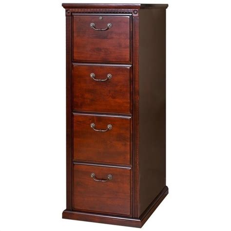 Cherry finish with black accents. Kathy Ireland Home by Martin Huntington Club 4-Drawer ...