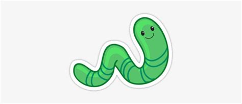 Download Cute Cartoon Green Worm Cute Worm Cartoon Transparent Png