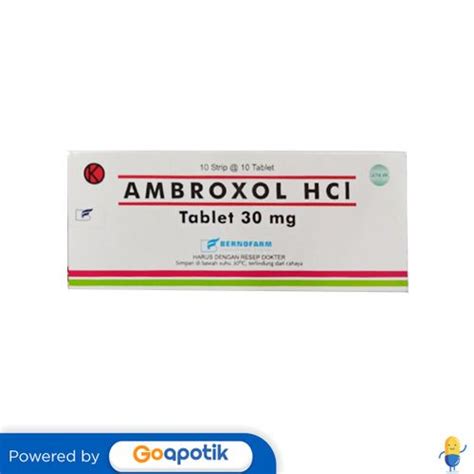 Jual Ambroxol Hcl Bernofarm Mg Box Tablet Shopee Indonesia