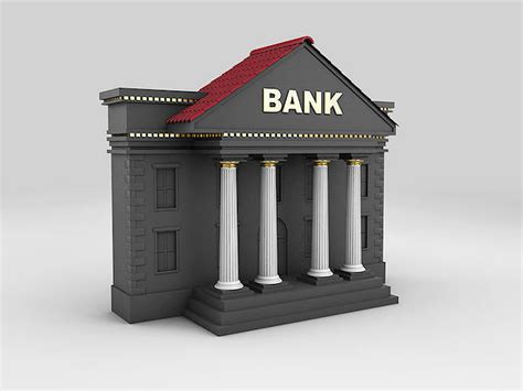 Bank Building 3d Model Cgtrader