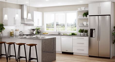 Well, we take a look at the skills you should look for in a kitchen designer. Salerno Wall Cabinets in Polar White - Kitchen - The Home ...