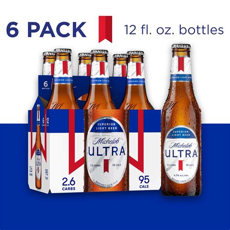 Buy Michelob Ultra Light Beer 6 Pack Beer 12 Fl Oz Bottles 4 2 Abv Online At Lowest Price In