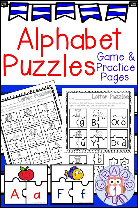 Alphabet Puzzles Preschool Learning Preschool Literacy Early