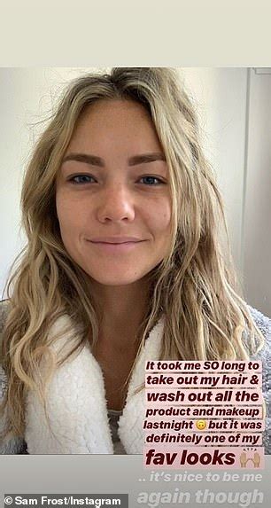 Home And Away S Sam Frost Shares A Barefaced Selfie After Instyle Awards