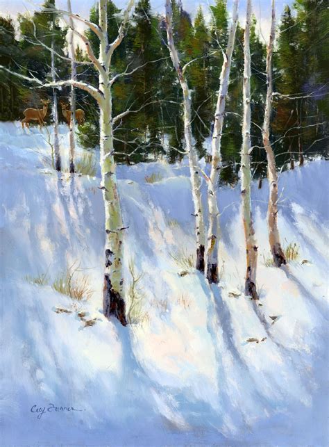 Winter Getaway 16x12 Oil Painting By Cecy Turner I Love