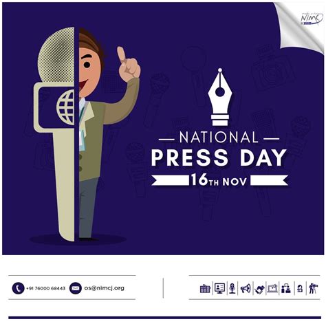 November 16 Is Observed As National Press Day In Order To Celebrate The