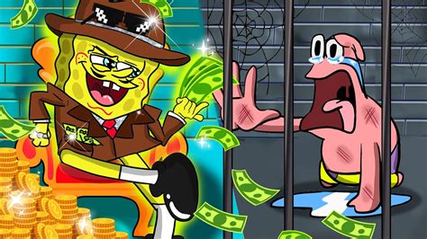 Rich Spongebob Vs Broke Pattrick In Jail Very Sad Story But Happy
