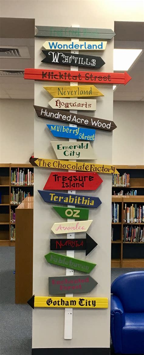 Library Sign Located At Whitestone Elementary Leander Texas