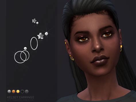 Sims 4 Cc Earrings Maxis Match The Best Produck Of Earring