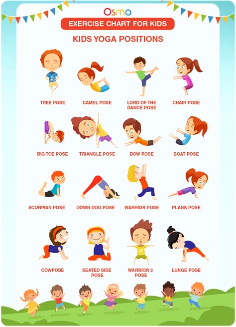 Kids Exercise Routine Printable Chart