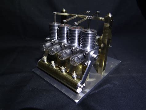 Multi Cylinder Stirling Engine Model Miniature Generator Physical Toys
