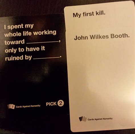 Some Of The Most Hilarious Cards Against Humanity Plays A Long Time