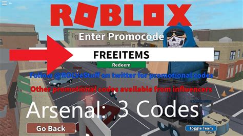 Earn loose bucks, sounds and additionally skins with this codes. Youtube Codes For Roblox Arsenal