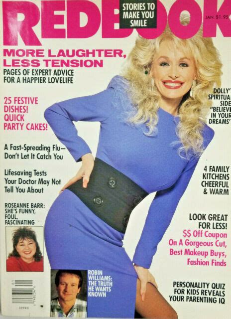Redbook Jan 1991 Fashion Magazine Dolly Parton Cover No Label Vg Ebay