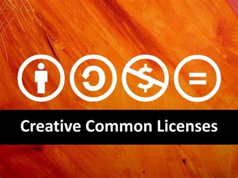 Creative Commons Licenses Ppt