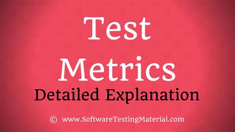 Test Metrics In Software Testing Product Metrics And Process Metrics