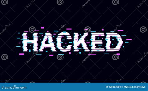 Hacked Glitch Background Cartoon Vector 104549289