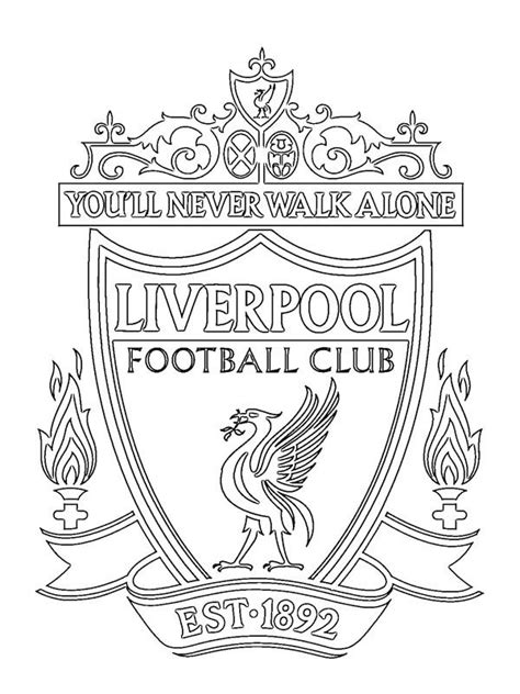 Best Printable Liverpool Coloring Pages Pdf Ideas