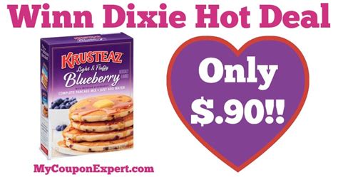 Hot Deal Alert Krusteaz Pancake Mix Only 90 At Winn Dixie From 45