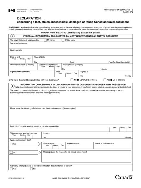 Canada Pptc 203f Fill And Sign Printable Template Online Us Legal Forms