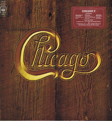 Chicago Chicago V Cbs 69018 Lp Vinyl Record Wax Vinyl Records