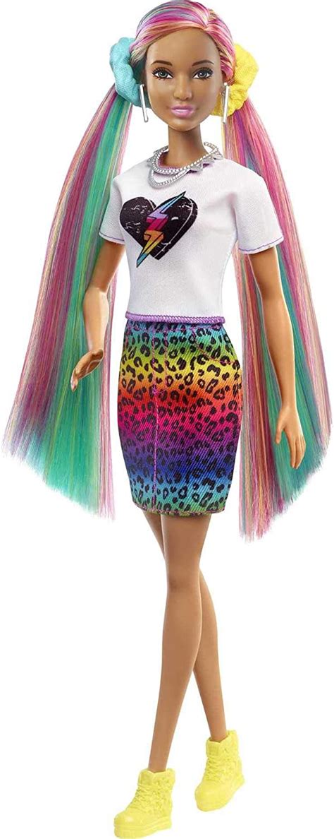 Greatest Leopard Rainbow Hair Barbie Of The Decade Unlock More Insights Best Barbie Bangs Fans