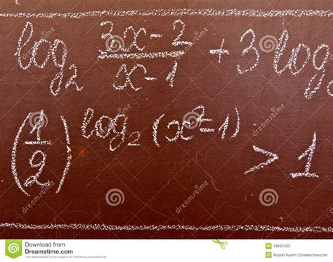 Mathematical formulas stock image. Image of sign, chalk ...