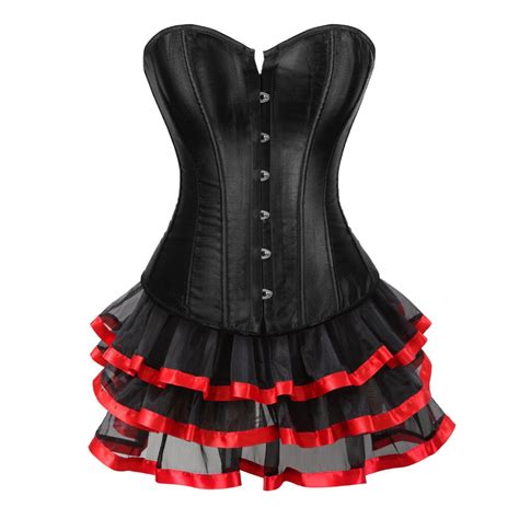 Gothic Corset Lace Up Sexy Lingerie Halloween Costume Cosplay Dress