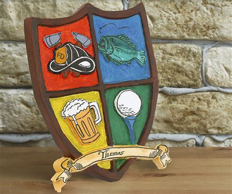 A heraldic device, or coat of arms, is the symbol of an individual or group and is most often displayed on a shield. Coat Of Arms - Project Ideas - BLICK art materials
