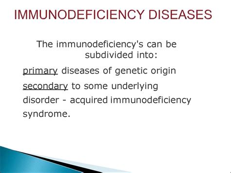 People can be immunocompromised for varying reasons. Diseases of immune system - презентация онлайн