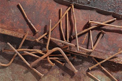 Old Rusting Nails Stock Photo Download Image Now Above Antique