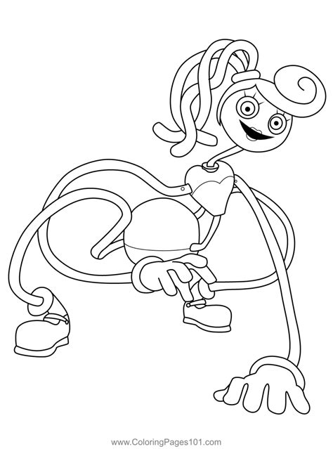Mommy Long Legs Prototype Coloring Pages Poppy Playtime Coloring