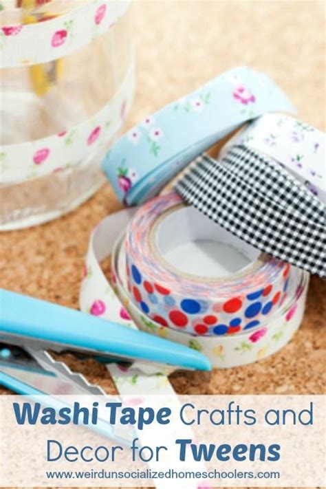 Teens and tweens are sure to enjoy making these creative, crafty ideas for their Washi Tape Crafts and Decor for Tweens | Washi tape crafts, Tape crafts, Do it yourself crafts