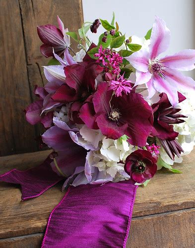 Clematis Bridal Bouquet For More Please Visit Farou Flickr