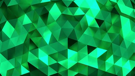 Free Download Emerald Abstract Background Of Moving Shinning Triangles