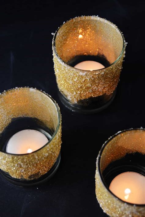 Glitter Candle Holders For Any Celebration Mod Podge Rocks