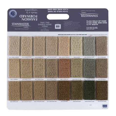 Shaw Stainmaster Multiple Nylon Cut And Loop Carpet Sample At