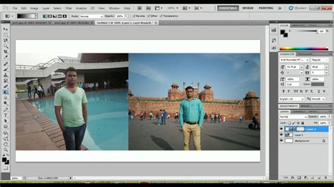 How To Merge Two Photos In Photoshop Step By Step Guide In Hindi Youtube