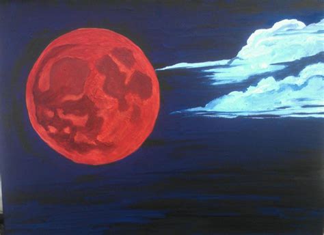 Blood Moon Painting At Explore Collection Of Blood