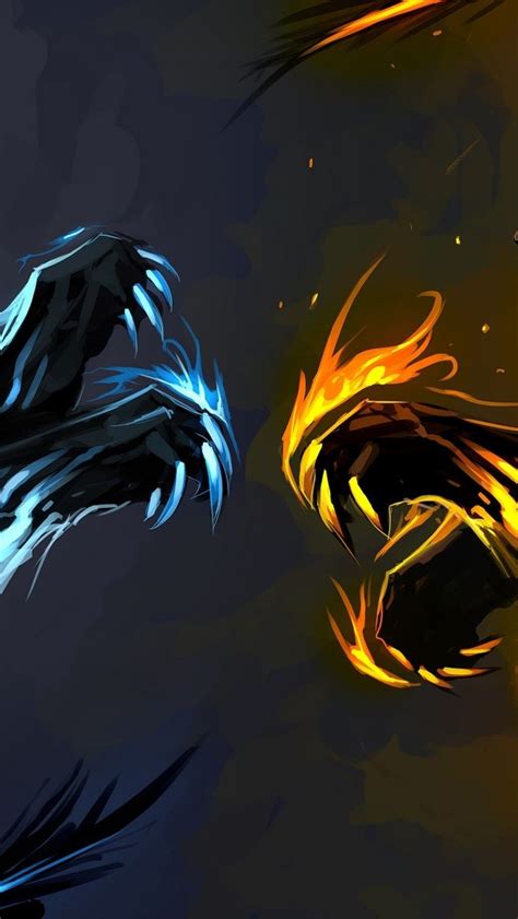Ice And Fire Dragons 640 X 1136 Iphone 5 Wallpaper