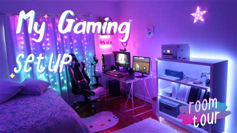 My Gamer Streamer Setup Bilingual Girl Gamer Bedroom Tour Room Tour Streaming Setup Youtube