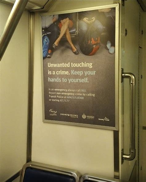 metro vancouver transit police and women s organizations launch poster campaign raising