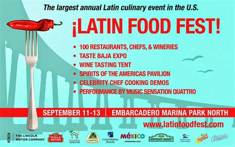 Sandiegoville Win Passes And Save On Tickets To The ¡latin Food Fest